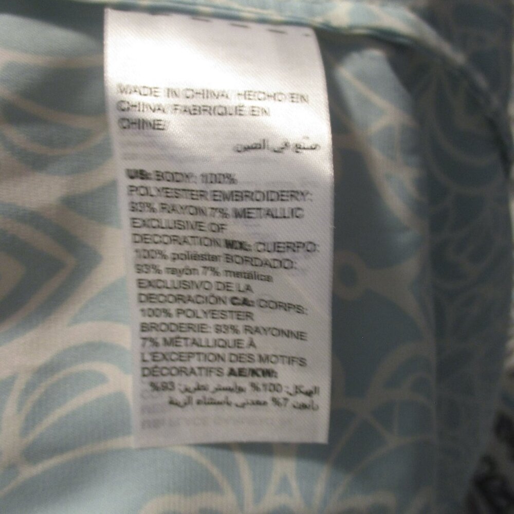 Chicos Split Neck Pullover Tunic Mirrored Scroll … - image 5